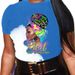 Summer European And American Cross-border Foreign Trade Plus-size T-shirt, Round-neck Casual Loose-fitting Short-sleeve_ecoleips.com
