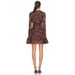 Women's Sexy Embroidered Lace Bodycon Dress American Fashion Design Flared Long Sleeved Short Dress_ecoleips.com