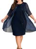 New Women's Solid Color Mesh Fashion Casual Dress Summer Elegant O Neck Short Sleeve Holiday Party Dresses For Women Robe Femme_ecoleips.com