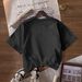 Women's Casual Round Neck Short Sleeve T-Shirt Multi-Color American Style Simple Fashionable Sports Top Solid Printed Loose Fit_ecoleips.com