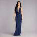 Fashion Sexy Halter V Neck Backless Dress Premium High Quality Advanced Texture Evening Party Dress For Women_ecoleips.com