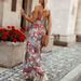 New Spring Floral Print Loose A-Line Long Dress Womens Sexy V Neck Hollow Out Party Dress Summer Sleeveless Bohemian Beach Dress_ecoleips.com