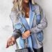 3D Jacquard Knit Sweater Coat – Vintage-Inspired Chenille Cardigan With Denim Accents_ecoleips.com