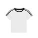 Summer Design-Sensing American Vintage Three-Stripe Color-Blocking Pure Cotton Short-Sleeve T-Shirt For Women, Sporty To_ecoleips.com