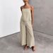 European And American 2025 Summer Cotton And Linen Cool Suspender Trousers Loose Casual Comfortable Two Piece Set_ecoleips.com