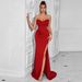 Women's Sexy Solid Color Evening Dress - Tube Top With Flowy Big Swing Skirt (Elegant Long Formal Gown)_ecoleips.com