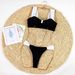 Women's Clothing Strapless Spliced Three-Point Bikini Push-Up Swimsuit Two-Piece Set For Small-Busted Young Ladies Summer Vacation Style_ecoleips.com