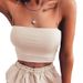 Women's Clothing Navel Baring Short Thin String Simple Small Camisole Vest Showing Body Shape Inner Tube Top_ecoleips.com
