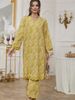 Verve Abaya Muslim Women's Fashion Spring Summer New Elegant Printed Set Dress_ecoleips.com