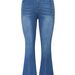 High-Waisted Flared Jeans For Women - Autumn Stretch Denim Pants With Rhinestone Embellishments & Slimming Fit_ecoleips.com
