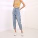 High Waist Plus Size Women's Jeans Loose Fit Harem Pants With 3D Decoration Up To 200 Kg Capacity_ecoleips.com