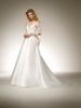 Wedding Dress New One Shoulder Long Sleeve Slim Princess Tail Bow Bride Out Wedding Dress Satin_ecoleips.com
