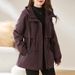 girl Girl Girl Girl Parker For Women 2025 Winter Hooded New White Duck Down Plus Size Fleece Motorcycle Jacket Coat_ecoleips.com
