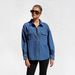 Women's Clothing Denim Shirt For Women New Fashion Casual Versatile Double Pocket Loose Shirt_ecoleips.com