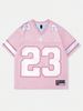 2025 New Hot Women's Summer Y2K Fashion Casual Shirt Street Retro Hip Hop 23 Shirt V-Neck Loose Breathable Quick Drying T-Shirt_ecoleips.com