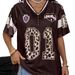 Retro Vintage Football Jersey For Women - Stretchy Slim Fit Sporty Tee With Breathable Fabric (S-3XL) | Trendy Soccer Shirt For Casual Wear & Training_ecoleips.com