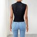 Cross-border Independent Site 2026 Summer New Women's V-neck Sleeveless Top With Shiny Sequin Decoration_ecoleips.com