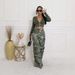 Women's Clothing Autumn New Camouflage Print High Waist Straight Loose Slim Overalls_ecoleips.com