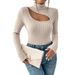 Voya Women's Clothing European And American Light Mature Style T-shirt For Spring And Summer 2026, Elegant Slim Fit And Slimming Short Top_ecoleips.com