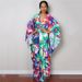 Women's European American Style Polyester Printed Beach Sun Protection Shirt Loose Dress Bikini Cover up Woven Front Vacation Clothing_ecoleips.com