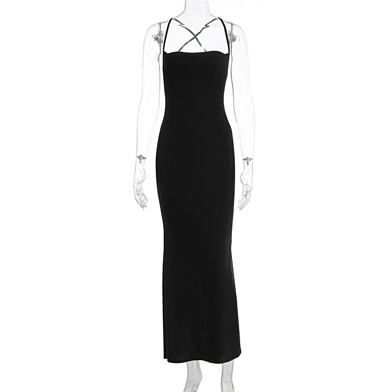 Women Sexy Off Shoulder Satin Slip Dress Open Back Tie Bow Strap Party Evening Summer Wedding Guest Dress_ecoleips.com