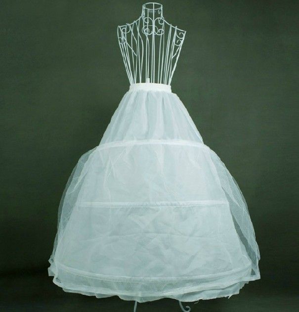 Voluminous Skirt Wedding Dress Petticoat with Added Gauze Boned Two Layer Tie Three Strapped New Style 2024_ecoleips.com