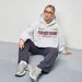Women's Clothing Oversized Letter Print Hoodie - Soft Cotton Pullover Sweatshirt With Kangaroo Pocket, Casual Loungewear For Women (Ash Grey, M-XXXL)_ecoleips.com