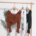 Women's Clothing Hot Girl Off-shoulder Halter Lace-up Long Sleeve Strap Chiffon Shirt Wooden Ear Backless Shirt Short Top With Chest Pad_ecoleips.com