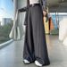 Real Shot Gray Suit For Women, High-End Feel, Draped Effect, Spring New Style, High Waist, Wide-Leg Pants, Casual_ecoleips.com