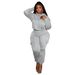 Patchwork Fleece Hoodie & Cargo Pants Set – Trendy Streetwear For Men & Women (S-XXL, Black/Gray/Pink)_ecoleips.com