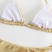 Verve New Sexy Tie Swimsuit For Women With Gold Foil Bikini_ecoleips.com