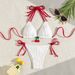 Women's Clothing New Swimsuit Women's Super Sexy Bikini Three Point Cherry Straps High End Seaside Holiday Wear_ecoleips.com