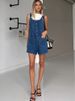 K European And American Overalls Slim Fit Fashionable Straight Tube One-piece Overalls Denim Shorts For Women_ecoleips.com