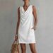 Women's Clothing Summer Women's Turtleneck Dress Elegant Sexy Solid Color Sleeveless Fashion For Formal & Casual For Women_ecoleips.com