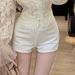 French-style Vintage Mesh And Lace Polka Dot Shirt, Short Top, High-waisted Slim-fit Shorts Two-piece Set For Women,_ecoleips.com