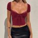 Aria Basics Aria Basics Diyun Cross-Border European And American Y2K Sexy Hot Girl Style Short Sleeve T-Shirt For Women 2025 Summer Slimming Top_ecoleips.com