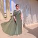 Women's Clothing Autumn And Winter Sexy Chiffon Beads Splicing Ball Evening Dress_ecoleips.com