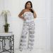 Women's Clothing Tube Top With Loose Trousers Two Piece Sexy Suit_ecoleips.com