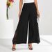 Spring/Summer High-Waisted Wide Leg Pants For Women Casual Trousers With Lace Trimmed Elegant_ecoleips.com