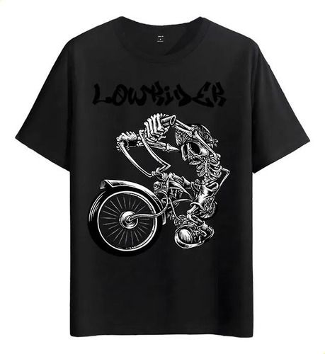 Women's T-Shirts Tshirt Muscle Freaks Skull On A Bicycle Lowrider Style_ecoleips.com