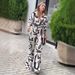 Women's Clothing commuting leisure color loose wide leg pants suit_ecoleips.com