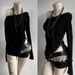 Y2K Gothic Women's Long-Sleeve T-Shirt Sexy Slim Fit Chic Slash Neck Zipper Design Crop Top Rock Punk Hip Hop Women's Streetwear_ecoleips.com