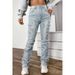 Women's American Retro Patchwork Jeans – Loose Straight-Leg Denim Pants With Vintage Stitching (Light Blue/Pink/Bluish/Khaki/Black, S-XXL)_ecoleips.com