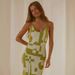 Women's Sexy Floral Print Bodycon Long Dress – A-Line Stretchy Polyester Maxi Dress With Adjustable Straps, Slim Fit For Party/Date Night_ecoleips.com