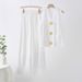 Women's Summer Knit Top & Wide Leg Pants Set – Sleeveless Button-Up & Flowy Trousers – One Size Fits All_ecoleips.com