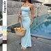Y2K Knitted Halter Top & Beaded Skirt Set - Retro 2000s Two-Piece Outfit For Women, Summer Festival & Party Wear_ecoleips.com