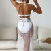 Women's Clothing New Swimsuit Women's Three Piece Sexy Multi Color Sunscreen Mesh Long Skirt Beach Split Bikini_ecoleips.com
