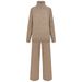 Cross-Border Turtleneck Sweater For Women, European American Style, Autumn And Winter New Loose Casual Thick Knitted_ecoleips.com