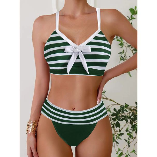 Women's Slimming Bikini Swimsuit – Sexy Two-Piece Swimwear, High-Waisted & Push-Up Design, Comfortable Nylon Blend For Beach & Pool_ecoleips.com