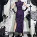 Spider Web Cheongsam Set Chinese Style Dark Dress Women's Clothing Spring New 2025 CF25029_ecoleips.com